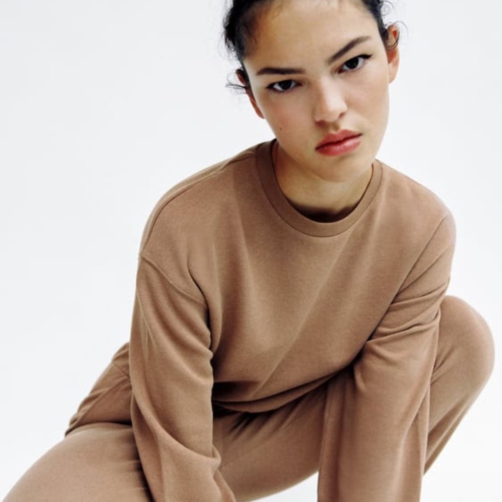 Brown Zara jogging set